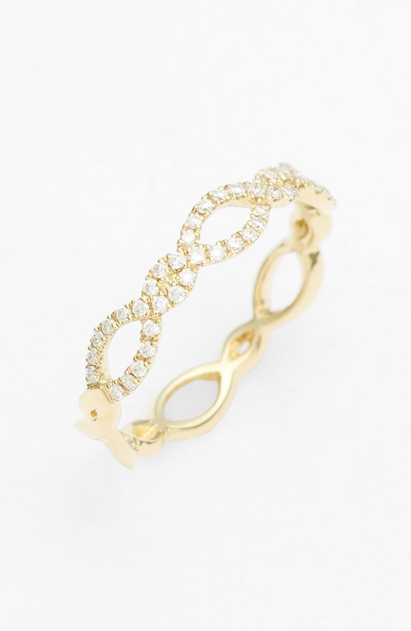 Stackable' Weave Diamond Ring 